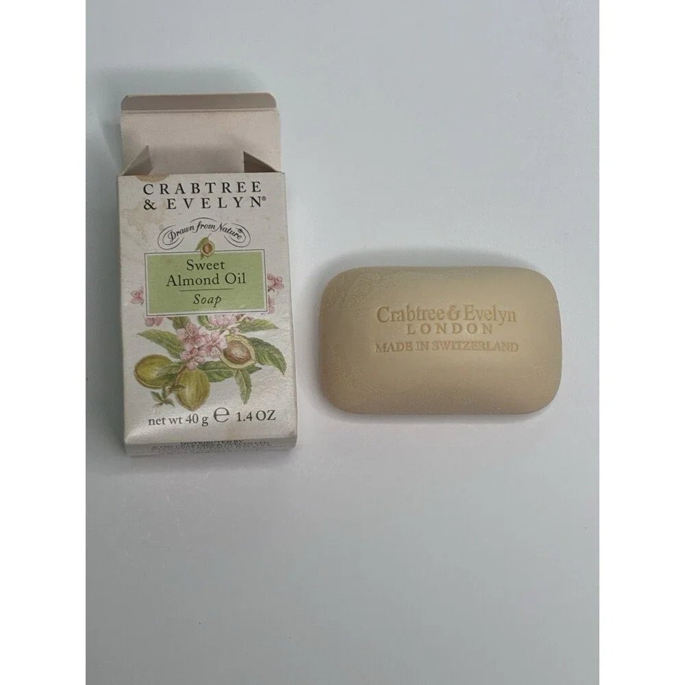 Crabtree & Evelyn Sweet Almond Oil Soap VTG 1995 Original Boxed Bar 1.4oz NEW
